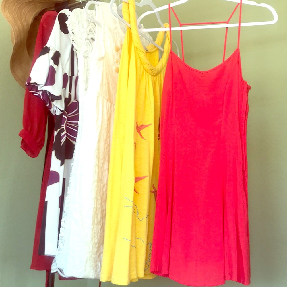 Red racer back dress